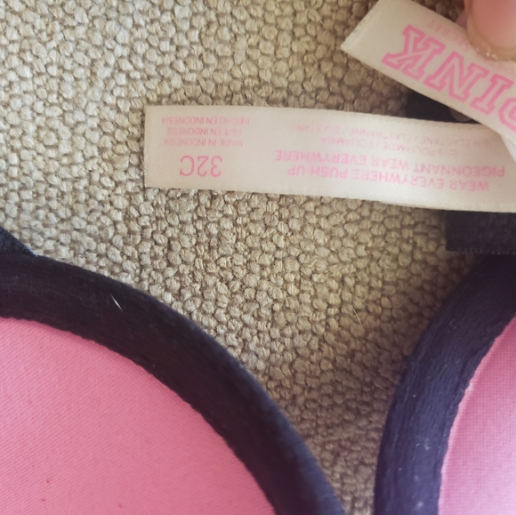 Victoria's Secret Pink multi striped bra 32C - Picture 3 of 7